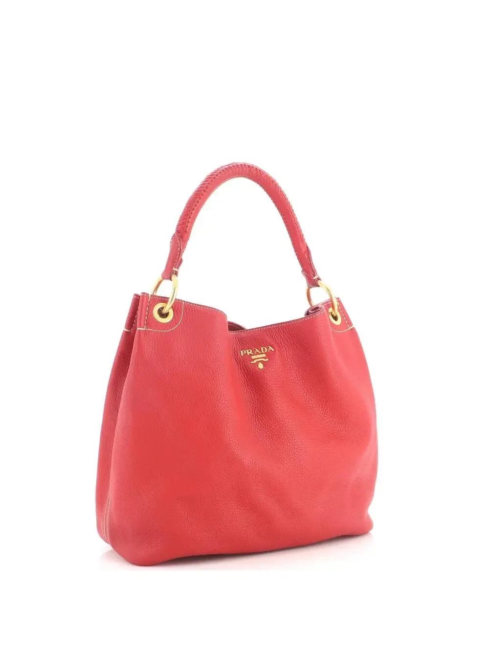 Prada Rolled Hobo Vitello Daino Large #330896P77B